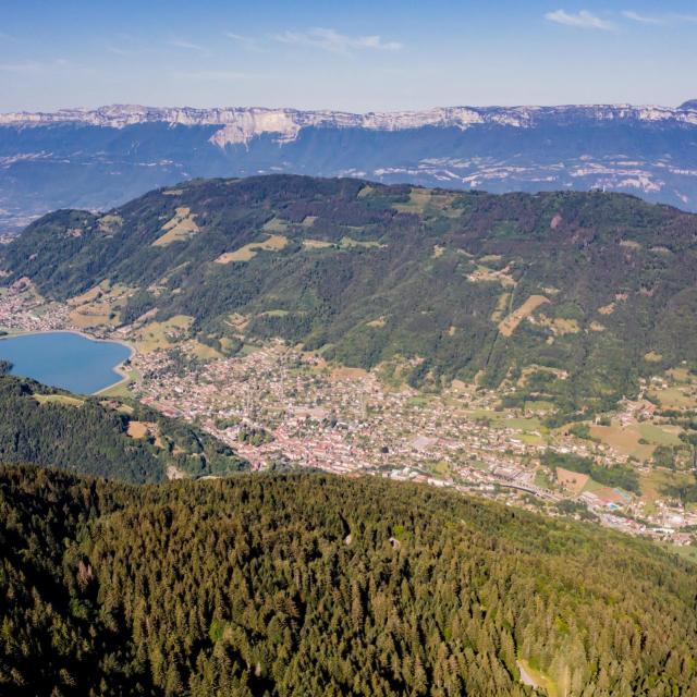 Allevard-les-Bains vue du ciel